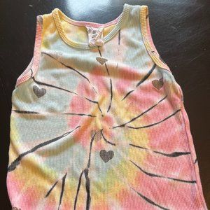 Flowers By Zoe tie dye tank top